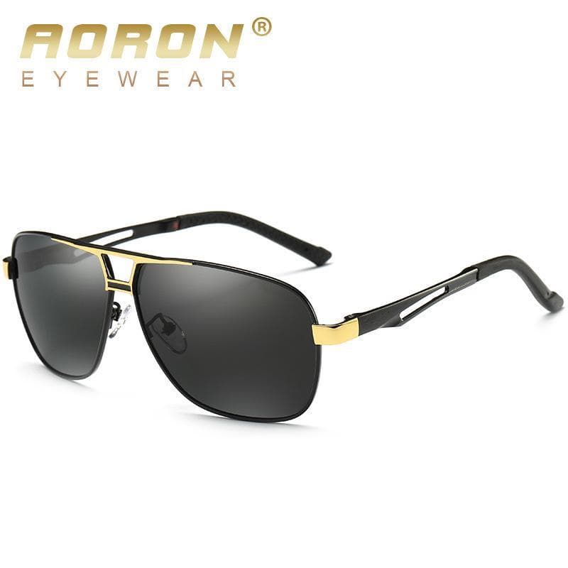 AORON Fashion Mens Polarized Sunglasses Outdoor Brand Design Driving Glasses Classic UV400 Anti Glare Driver Anti Glare Sun Glasses for Men Without Case