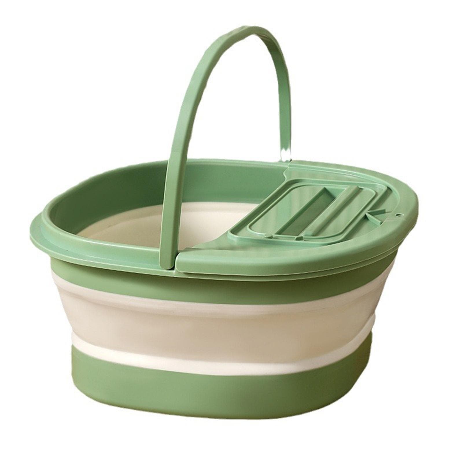 Foot Bath Tub Foldable Thickened Foot Soaking Basin with Massage Point for Home Apartment Dormitory