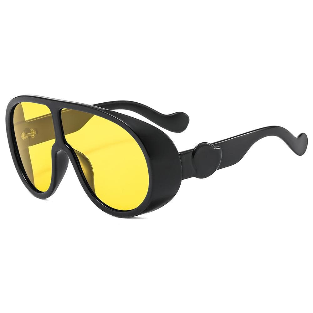 Punk Sunglasses Men Women Oversized Frame Cool Exaggerated Sun Glasses UV Protection Stylish MULTI