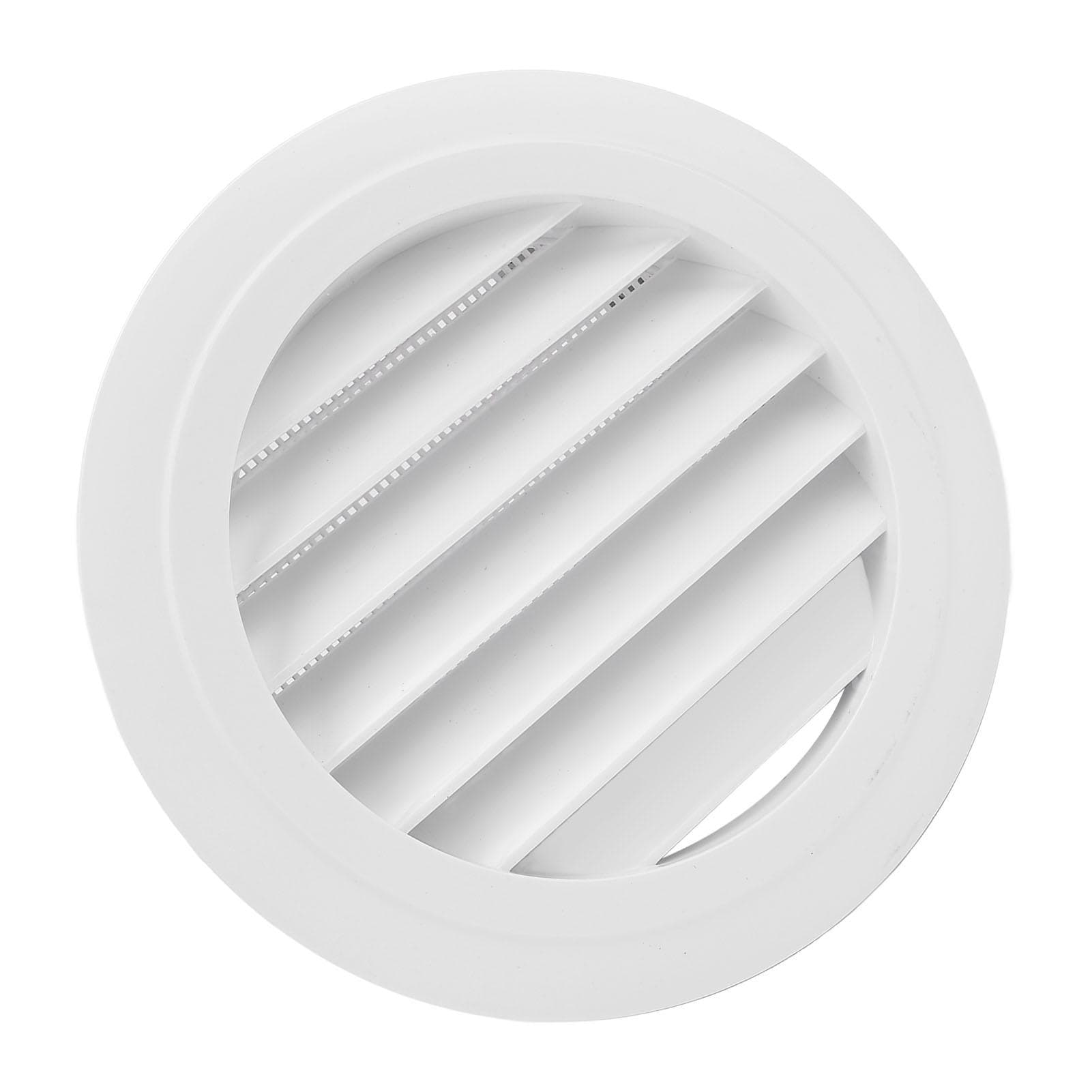 150mm Round Vent Cover ABS Wall Ceiling Mount Slant Louver Grille Cover for HVAC System
