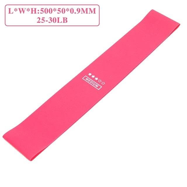 Training Fitness Gum Exerciser Gym Strength Resistance Bands Exercise Pilates Sport Rubber Mini Bands Crossfit Workout Equipment Medium