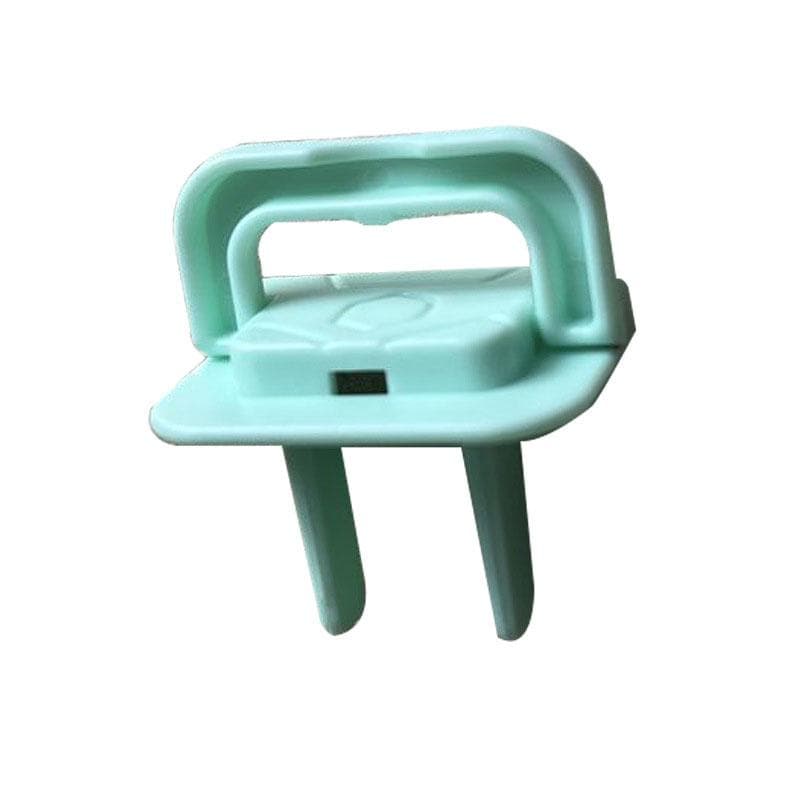 20PCS Power Outlet Plastic Cover Flame Retardant Insulation Child Proof Electrical Protector Plug 2 Feet green