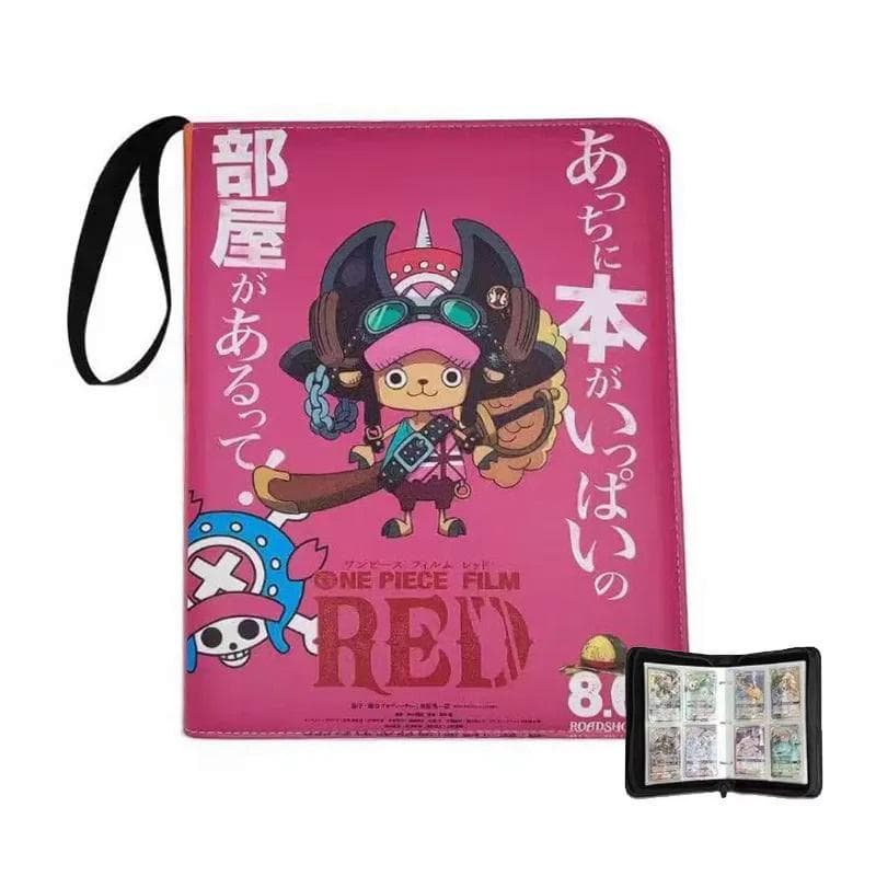 2x2 900pcs Cards holder Anime Luffy ACE Zoro Game Binder Card Holder Zipper Album Book Capacity R SR TGR GP Collectibles Folder Kids P