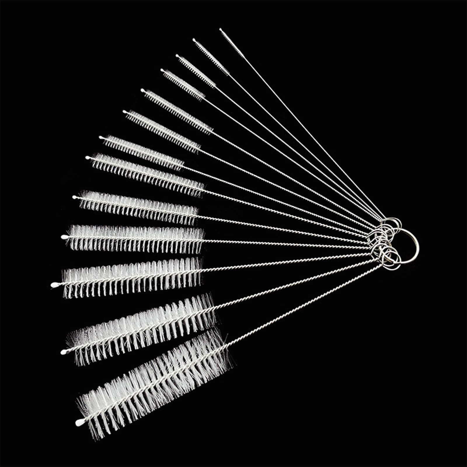 straw baby bottle cup tube for drinking straws and set of kitchen cleaning narrow mouth bottle cleaning gap stainless different white Brush, brush, white