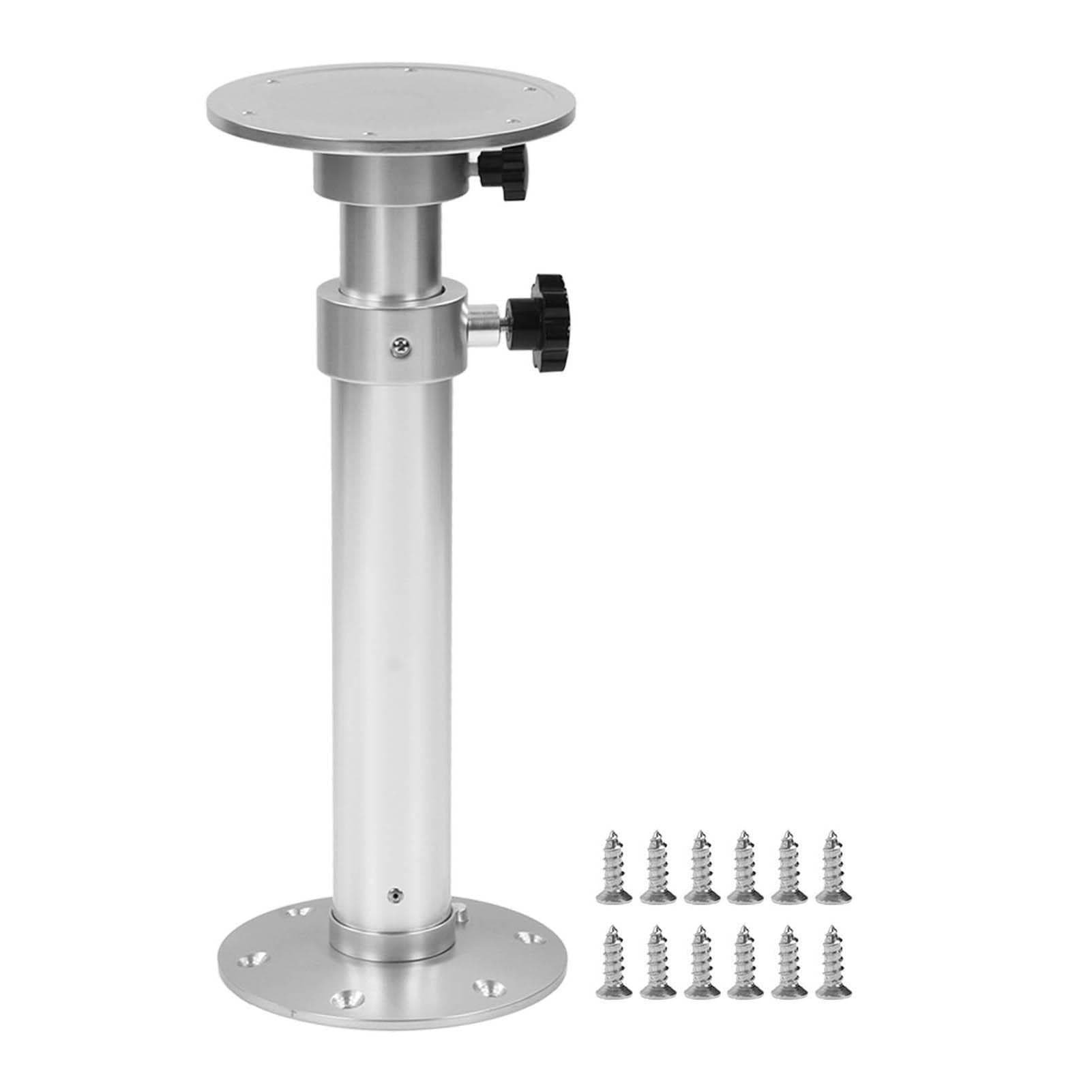 Table Pedestal Leg 445?690mm Adjustable 360 degrees  Rotation Aluminium Alloy for RV Boat Yacht Home