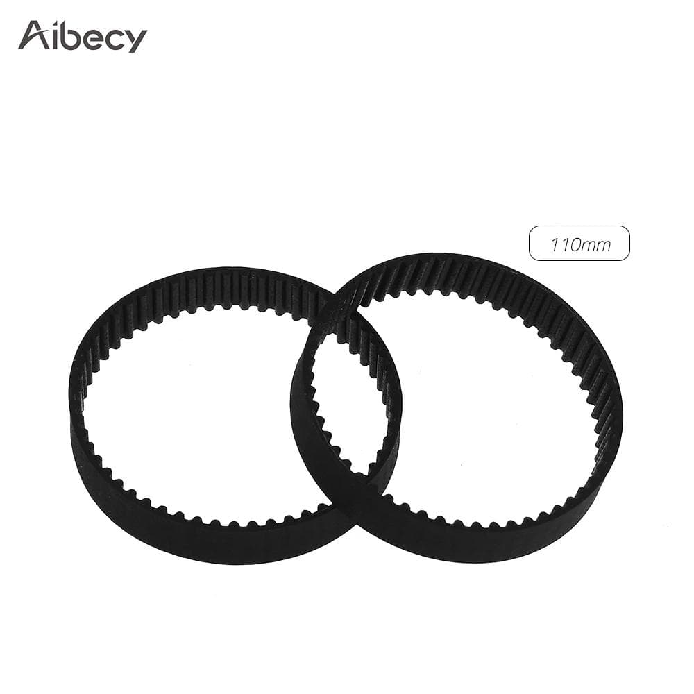 Aibecy GT2 Closed-Loop Timing Belt Rubber Synchronous Belts W=6mm 110mm black