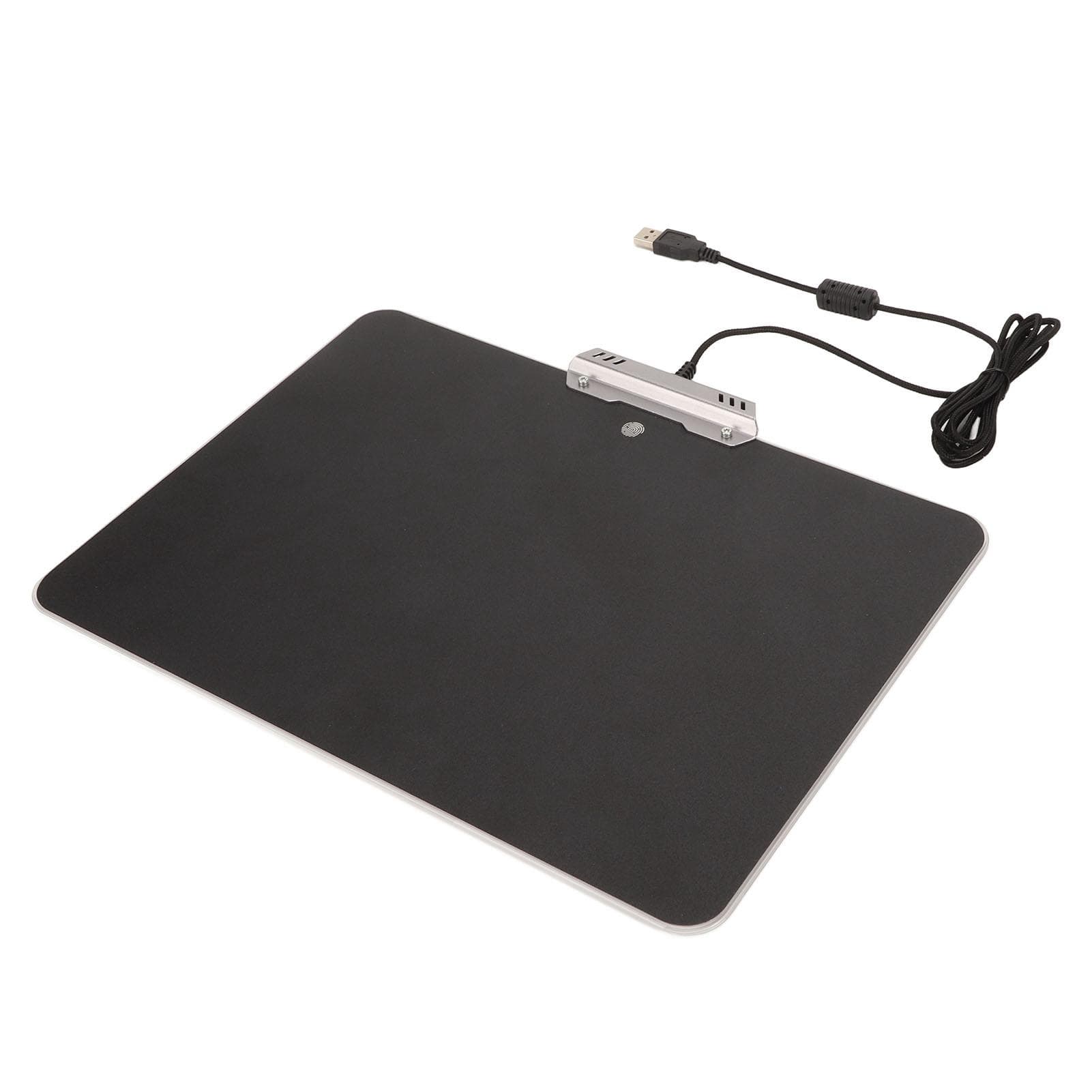 Hard Mouse Pad Gaming 35x25cm Micro Texture Surfaces RGB Backlighting Waterproof Gaming Mouse Pad
