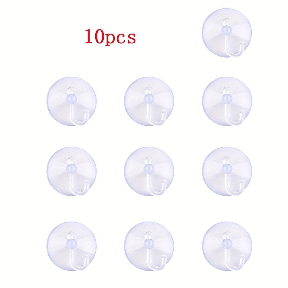 Set of 10 Suction Cup Hanger for Hanging in The Kitchen Or Bathroom Ideal for Home Storage Use 10pcs