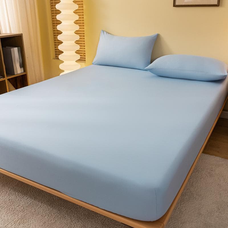 1 Piece Of Solid Matte Bedsheet, Sky Blue Bedspread For Bedroom, Bedding (Excluding Pillowcases) 71x132cm sky blue