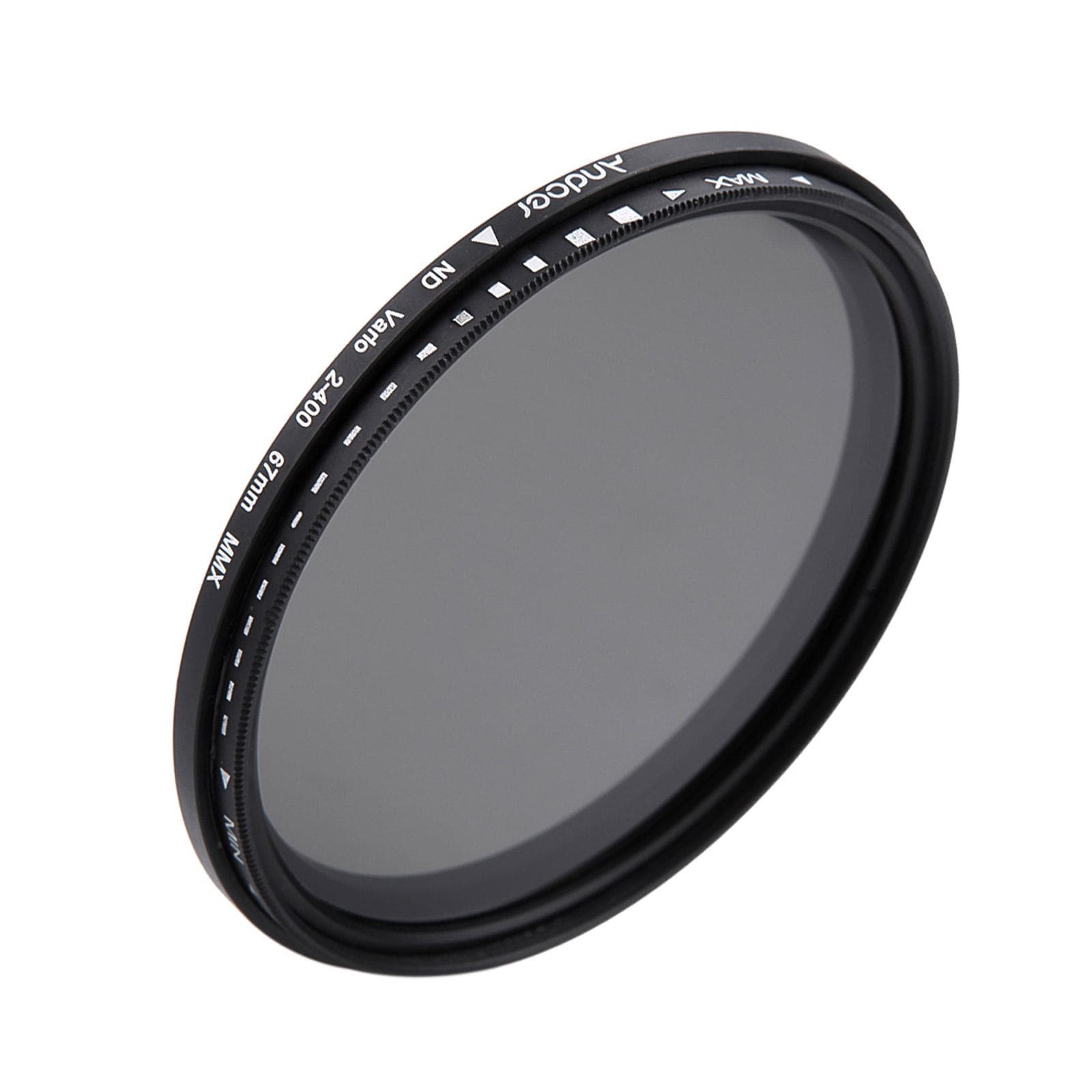 67mm ND Fader Neutral Density Adjustable ND2 to ND400 Variable Filter for Canon Nikon Camera 67 mm