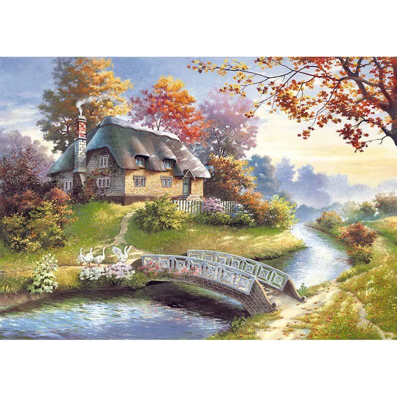 5D DIY Diamond Painting Forest Tree Diamond Embroidery Cross Stitch Rhinestone Mosaic Painting 20X30CM