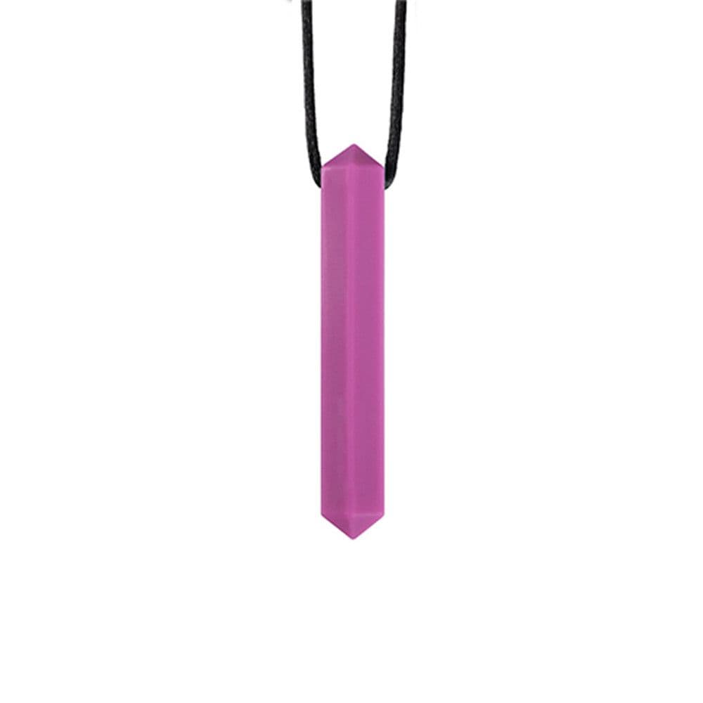 Chewing Pendant Anti Autism ADHD Biting Chewy Necklace Teether Necklace Sensory Chew Teething Toys purple