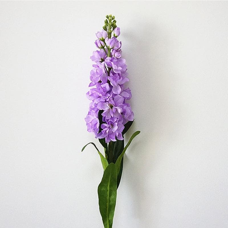 2Pcs Large Artificial Hyacinth Violet Flower Branch Fleurs Artificielles for Home Wedding Decoration Fake Flowers light purple