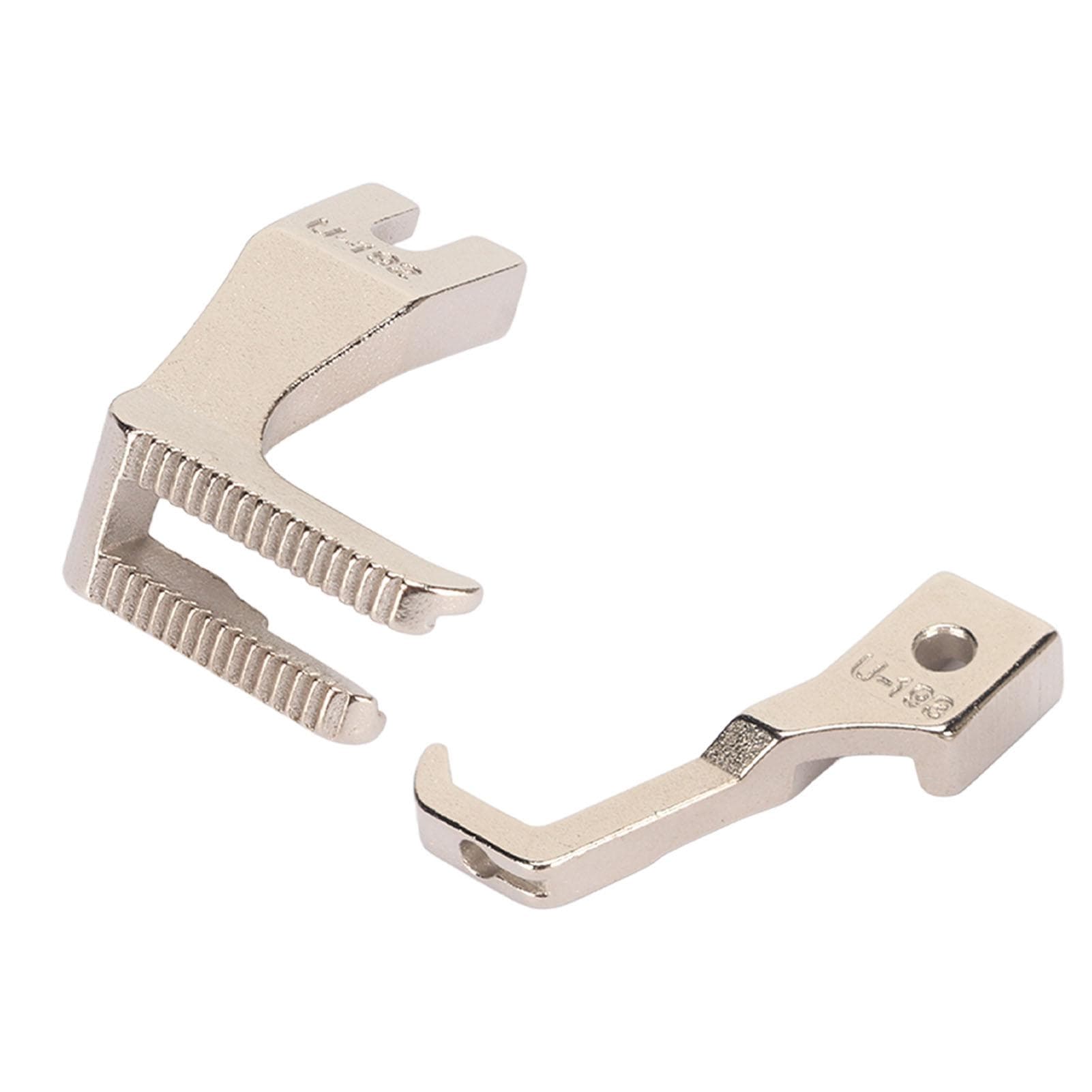 1 Set Welt Piping Foot Cutout Rust Prevention Steel Easy Installation Sewing Machine Foot