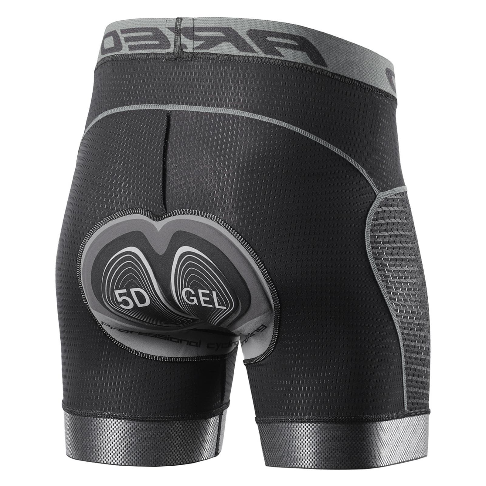 Arsuxeo Men Cycling Underwear Shorts 5D Gel Padded Quick Dry MTB Bike Bicycle Riding Shorts XXL grey