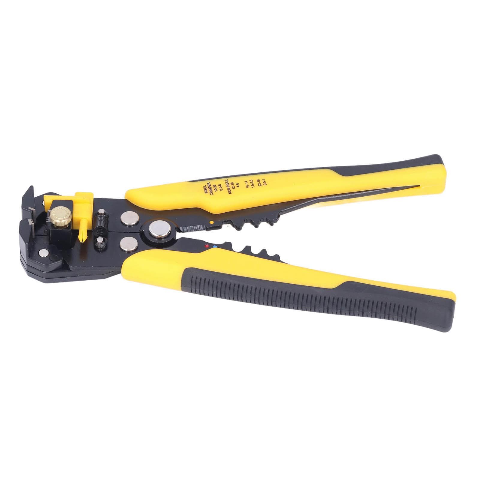 Automatic Wire Stripper Multifunctional Stripping Pliers for Electrician Yellow Black Handle