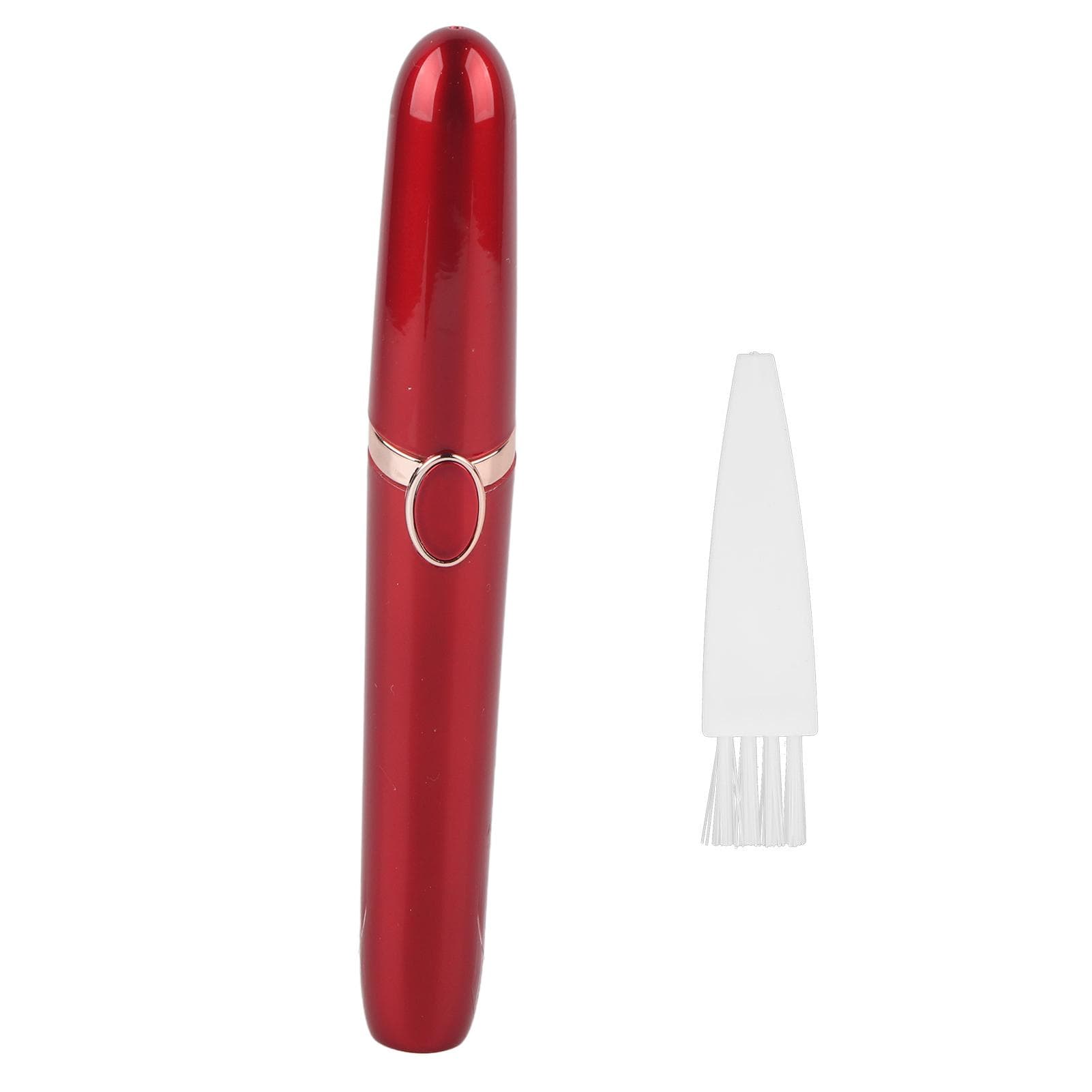Battery Powered Eyebrow Trimmer Women Electric Face Eyebrow Hair Removal Shaver MachineRed