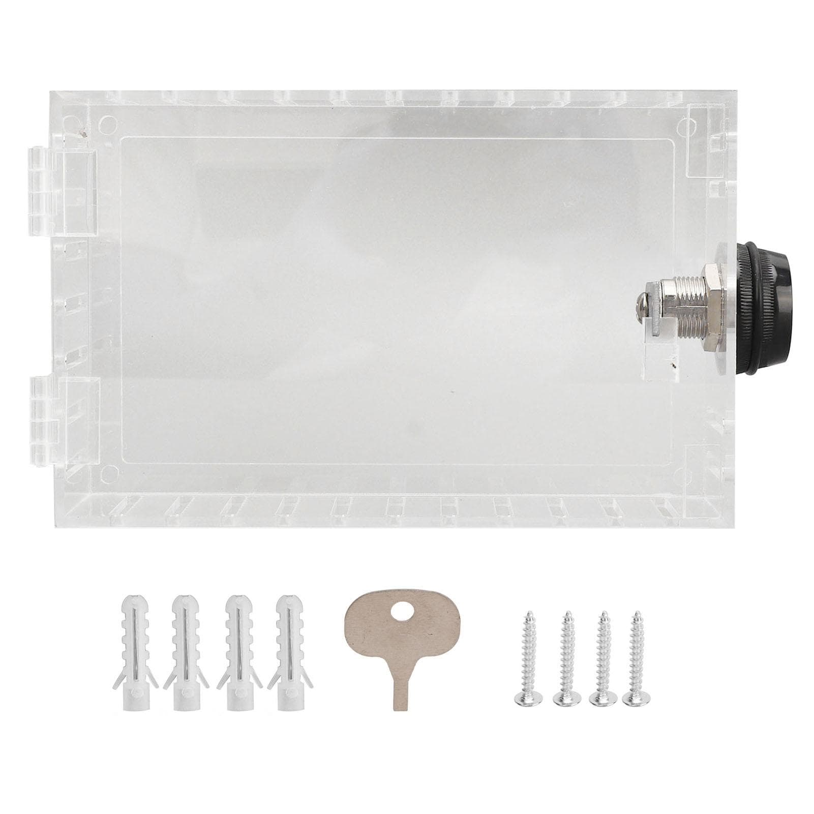 Thermostat Lock Box Universal Large Transparent Thermostat Protective Guard for Thermostat On Wall