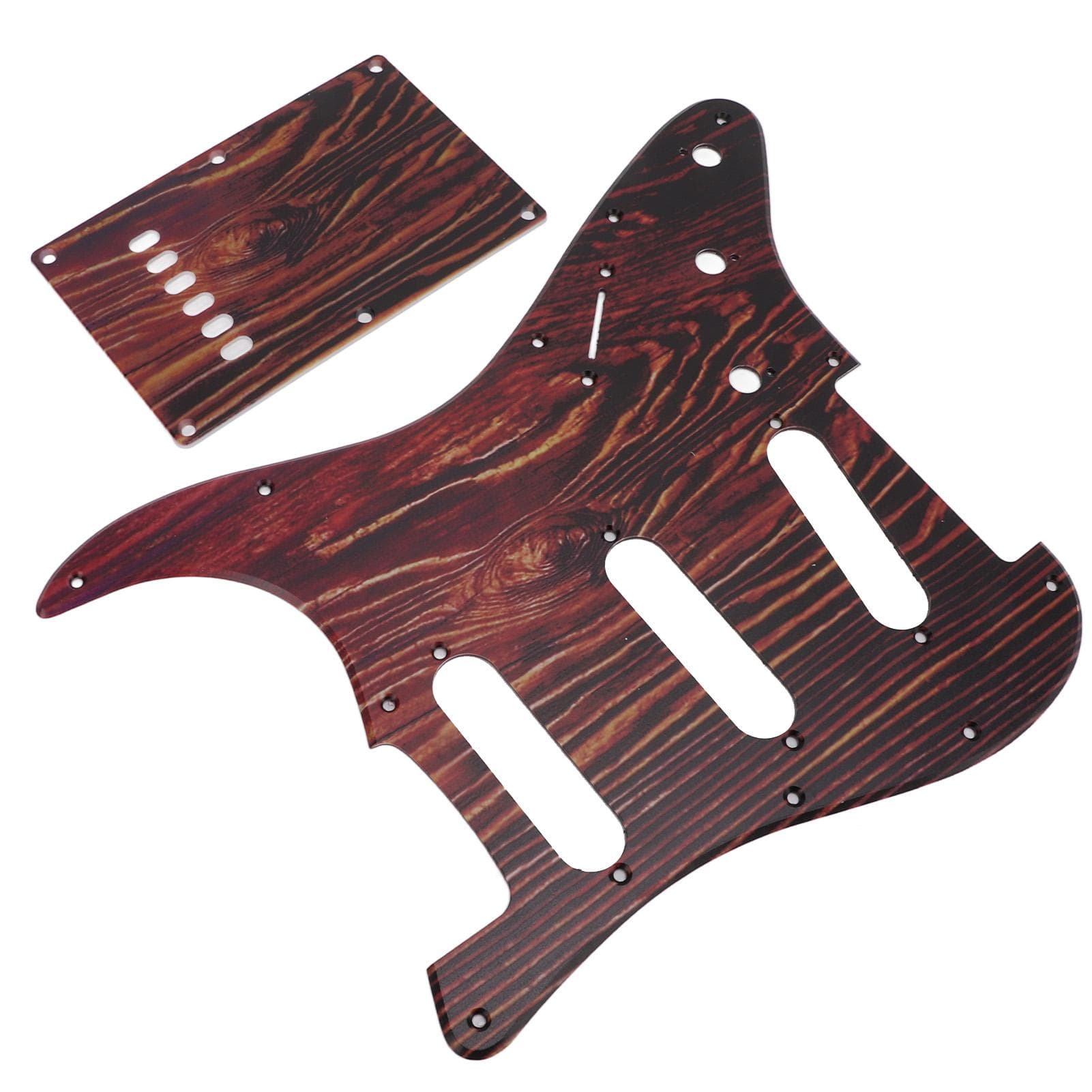 Guitar Pickguard SSS Scratch Plate PVC Guard Board Backplate Accessories Tiger Stripes