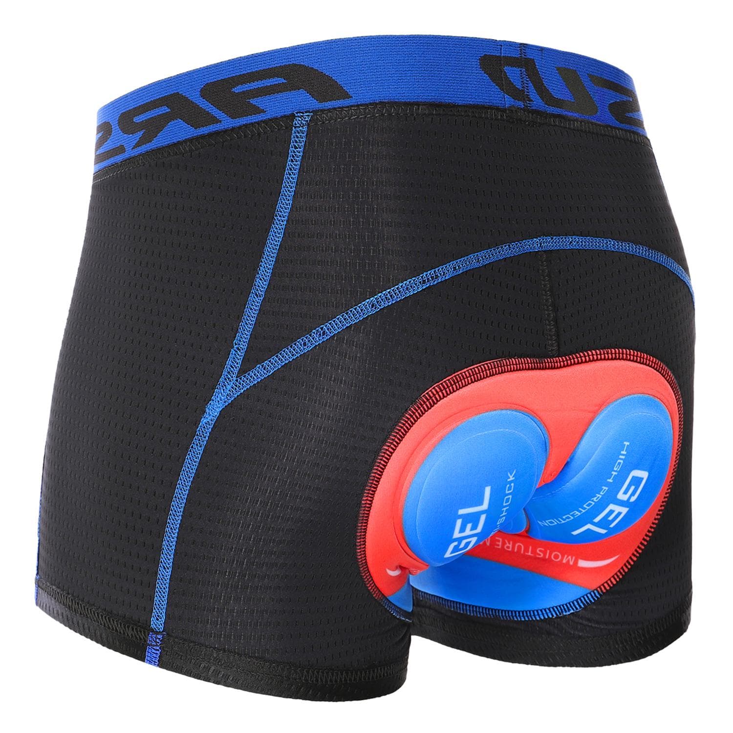Men Cycling Underwear Shorts Lightweight Breathable 5D Padded MTB Bike Bicycle Shorts M blue/red