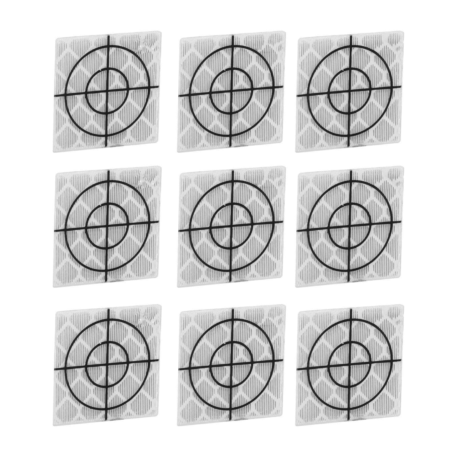 100PCS Self Adhesive Reflective Sheet Resin Reflector Sticker Patches for Total Station Survey