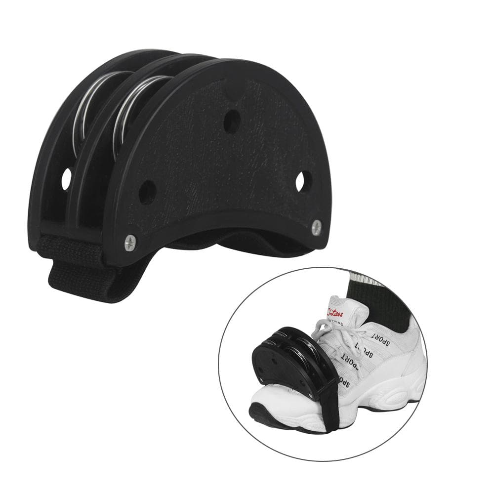 ABS Foot Tambourine with 2 Sets Metal Jingle Bell Cajon Box Drum Companion Accessory