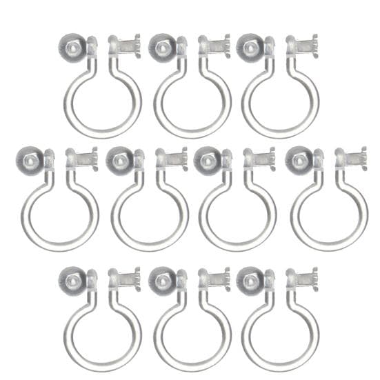 10Pcs 0.7/0.9mm Transparent U Shape Ear Clip Non-Pierced Earrings DIY Jewelry 0.9mm
