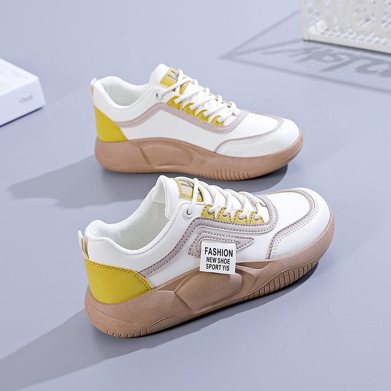 Spring New Korean Version of Small White Shoes Women's Board Shoes Thick-soled Casual Platform Shoes 39
