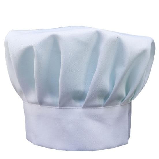 Kitchen Catering Work Chef Hat Men Women Solid Color White Chef Hat Anti Hair Loss Baking Cooking Costume Hat white