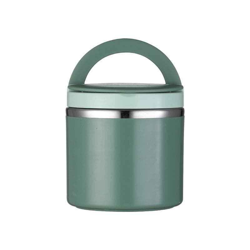 630ML Food Thermal Jar Insulated Soup Cup Thermos Containers Stainless Steel Lunch Box Thermo Keep Hot For School Children 1&630ml&1 green