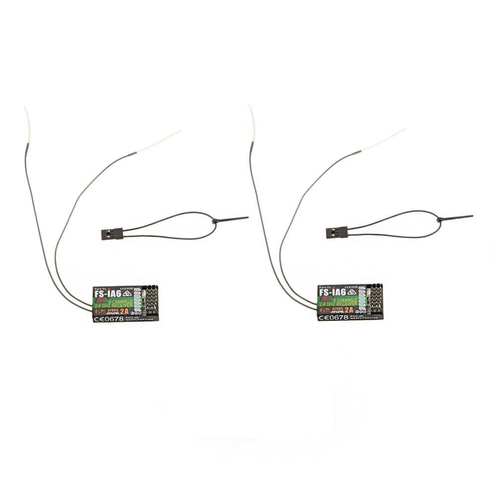 2Pcs 2.4G Flysky FS-iA6 6 Channel Remote Control Receiver w/ Double Antenna