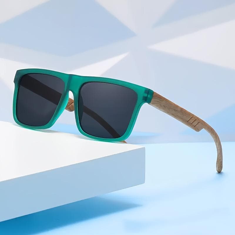 Multi-color Walnut Glasses Ultra Lightweight PC Frame with AC Lenses for Men and Women Fashion Eyewear