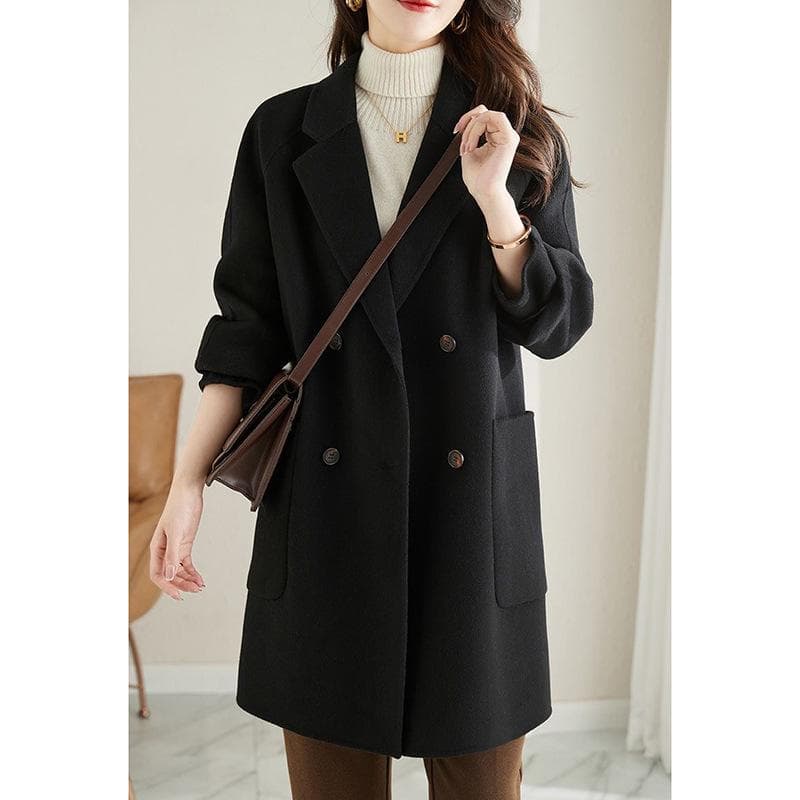 Blazer Women's New Small Men Are Popular This Year, Medium and Long Woolen Coats XL