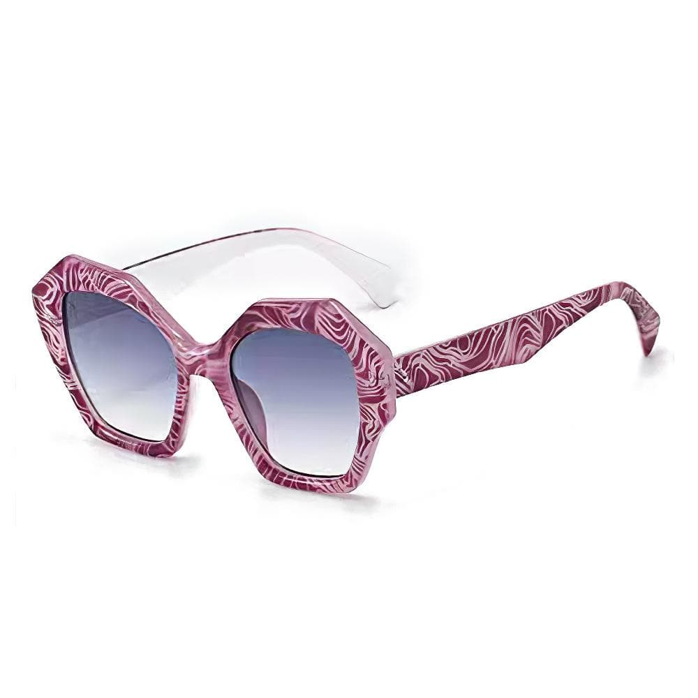 New In Women Sunglasses Unique Patterned Frame Fashionable Shaped Glasses Stylish Accessories