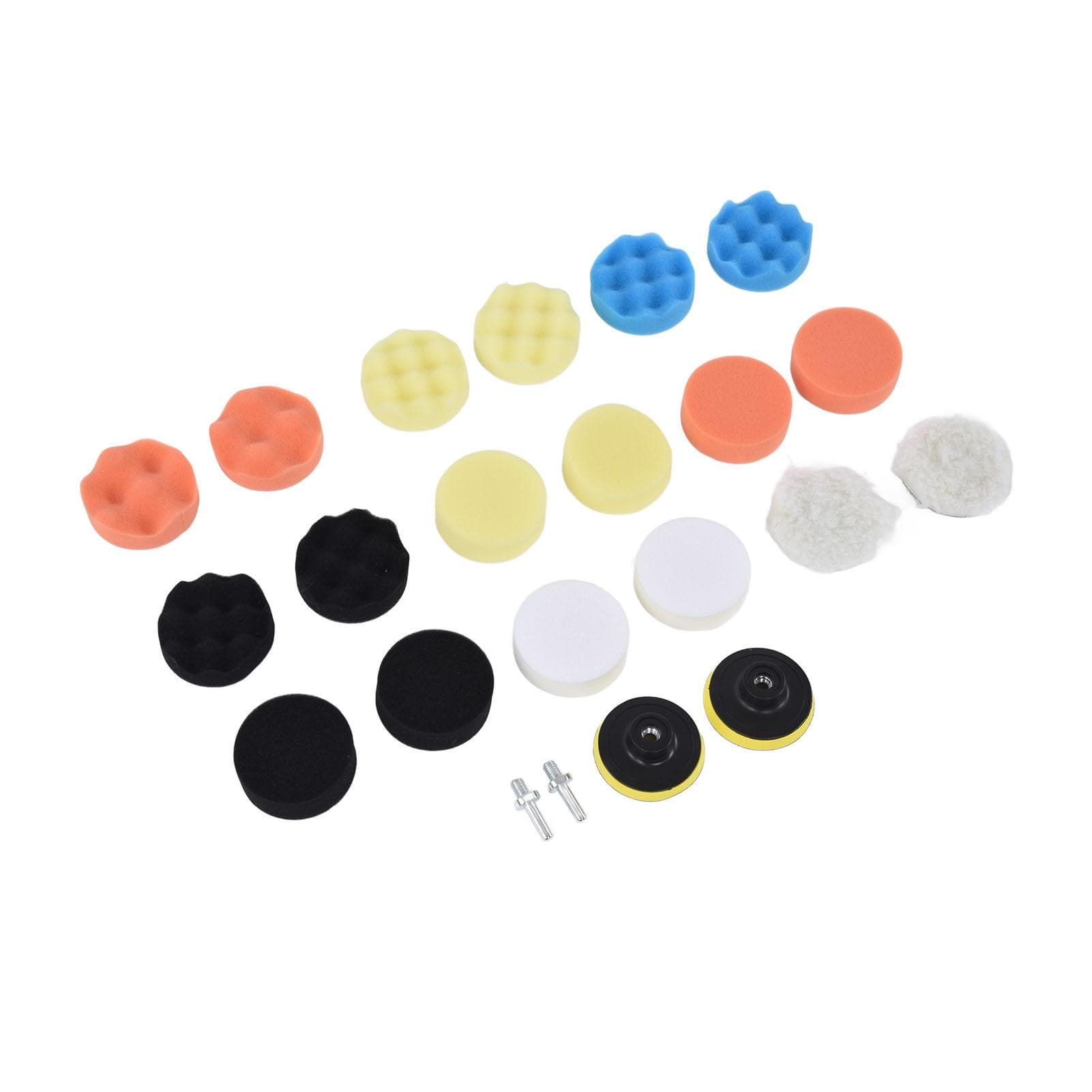 22Pcs Buffing Pads ABS Sponge Car Polishing Pad Kit for Waxing Sanding Sealing Glaze 3in