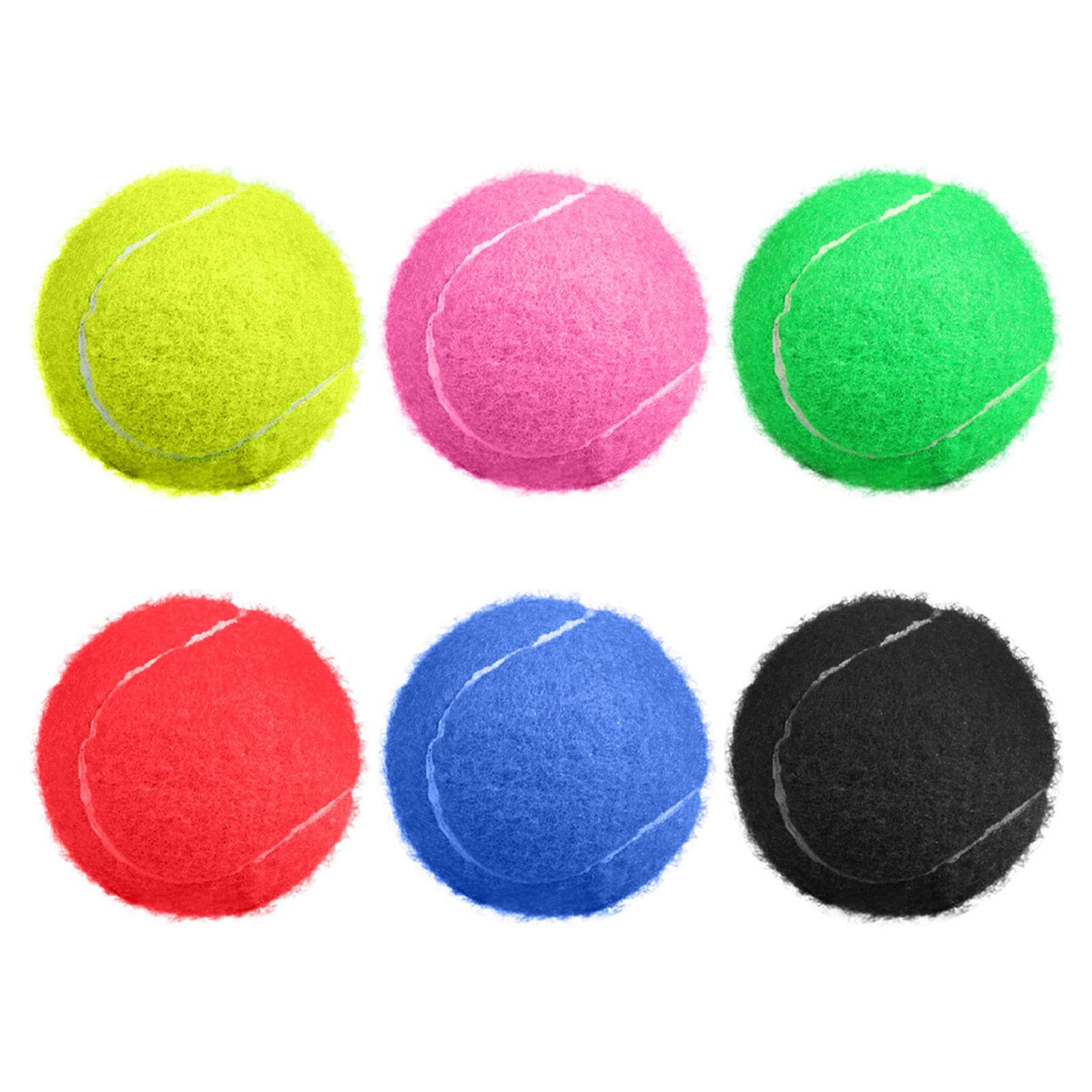 High Altitude Durable Tennis Balls for Professional Training and Massage 6 Pack Highly Elasticity multicolour