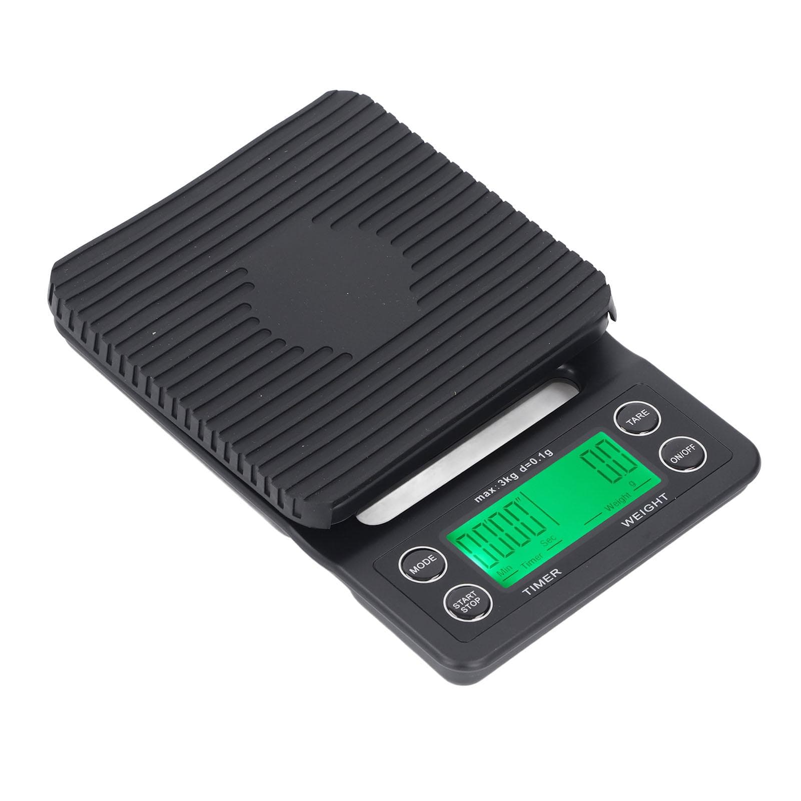 Coffee Scale and Timer 3kg Range 0.1g Accuracy Multi Functional Kitchen Scale for Home Shop Travel