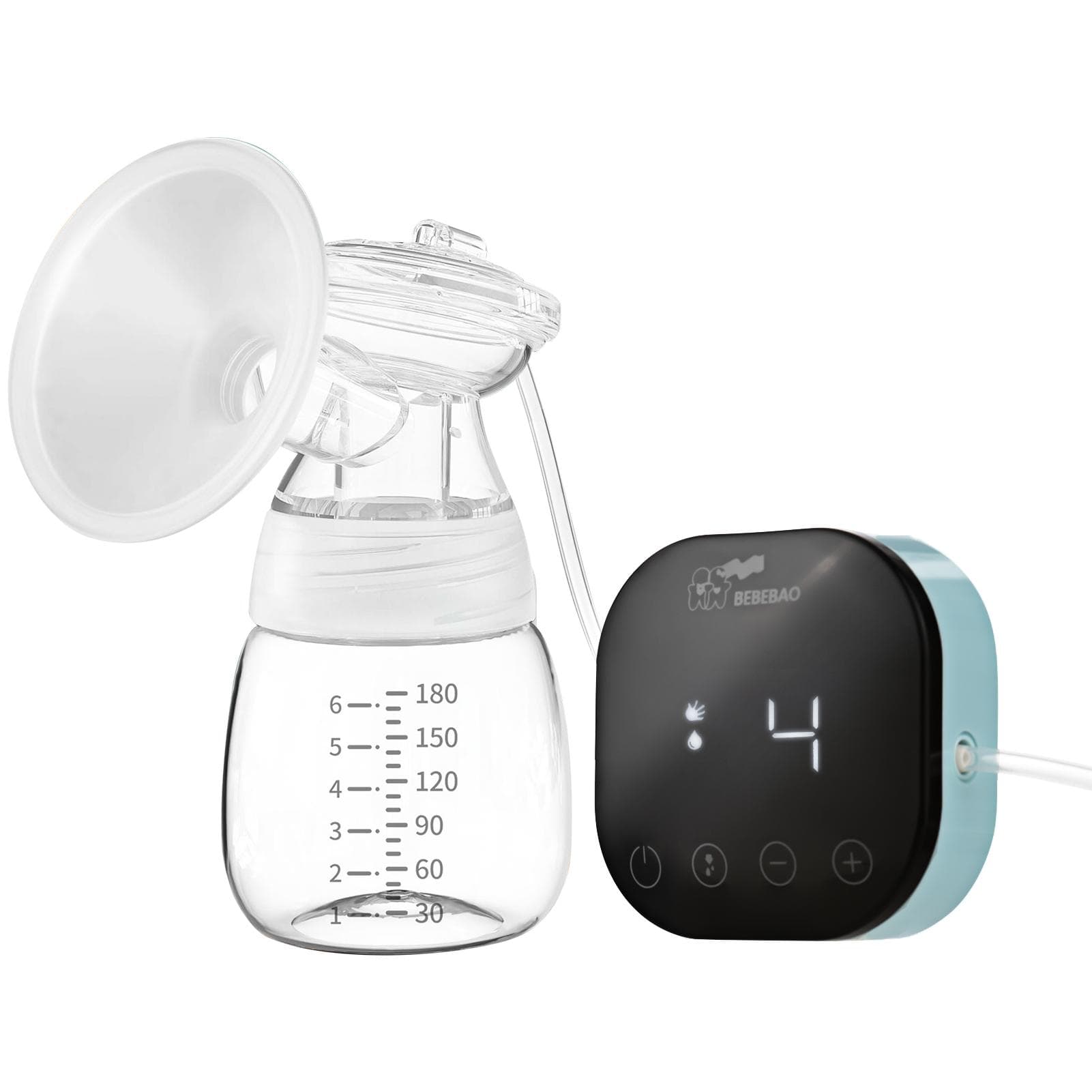 BEBEBAO BB-E001 Portable Electric Breast Pump Low Noise Pain Free Feeding Pump 3 Modes 9 Levels of multicolour