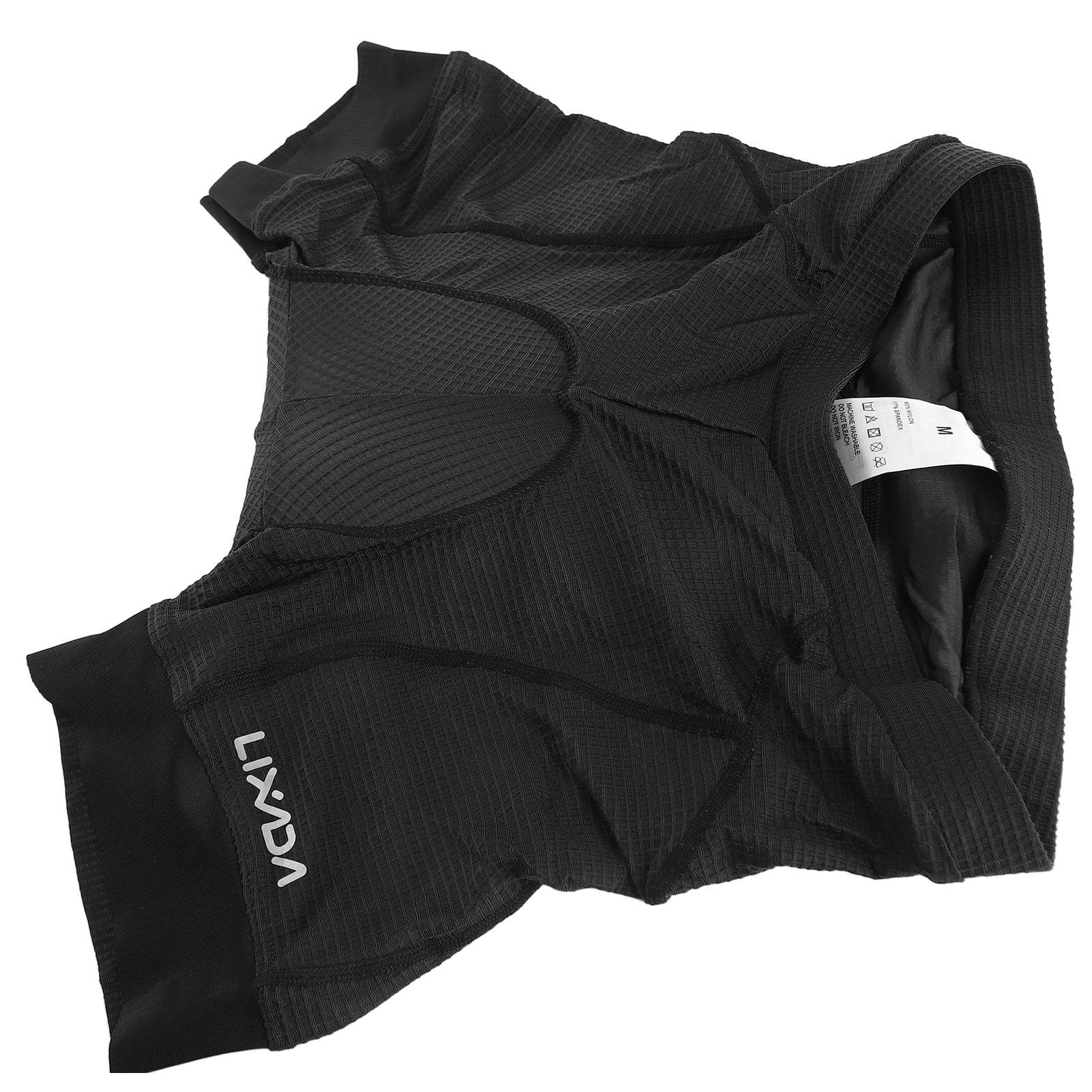 Lixada Men Bike Padded Shorts with AntiSlip Leg Grips Cycle 3D Padded Underwear Bicycle Padding M black