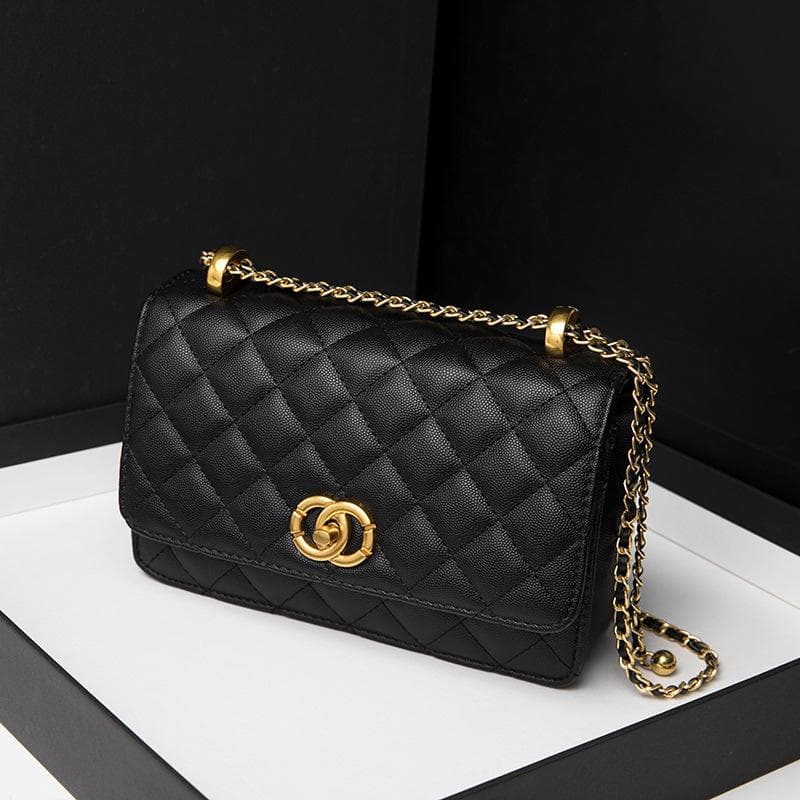 Small Fragrant Wind Diamond Chain Handbag Fashion Shoulder Crossbody Bag Small Square Bag
