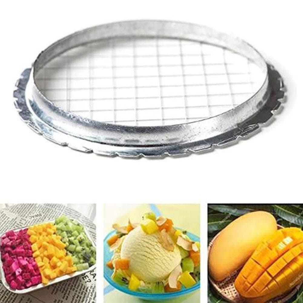 Stainless Steel Cube Slicer Egg Cutter 8.5cm Durable Easy To Clean