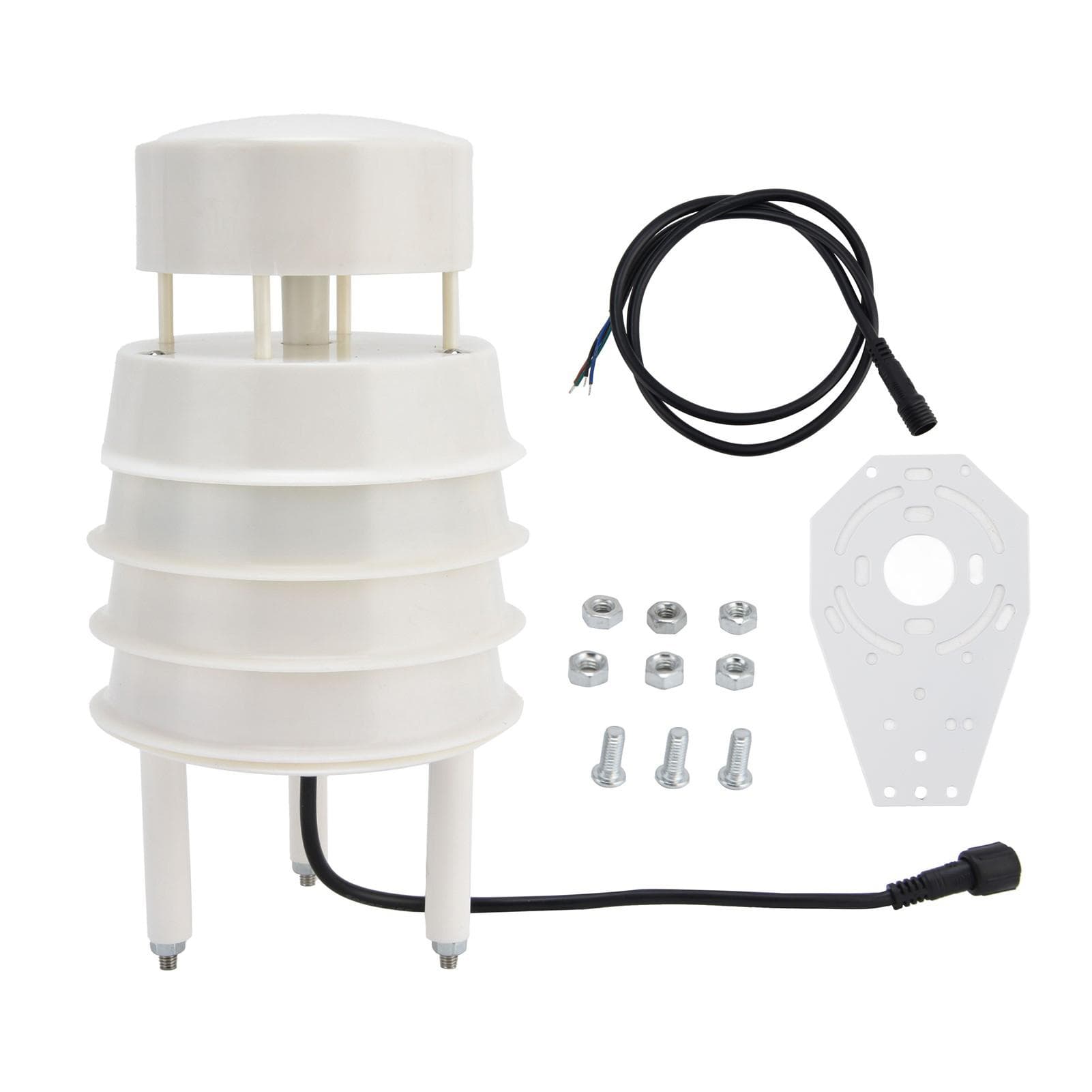 Temperature and Humidity Detector Gauge Small 485 Ultrasonic Integrated Wind Direction Sensor 10~30V