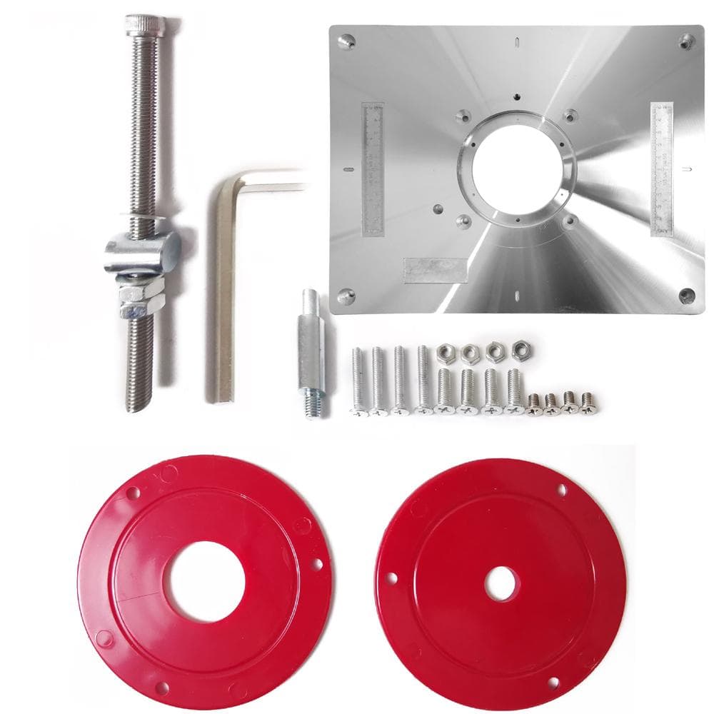 Multifunctional Aluminum Alloy Router Table Insert Plate Trimmer Engraving Machine Tool Woodworking Bench