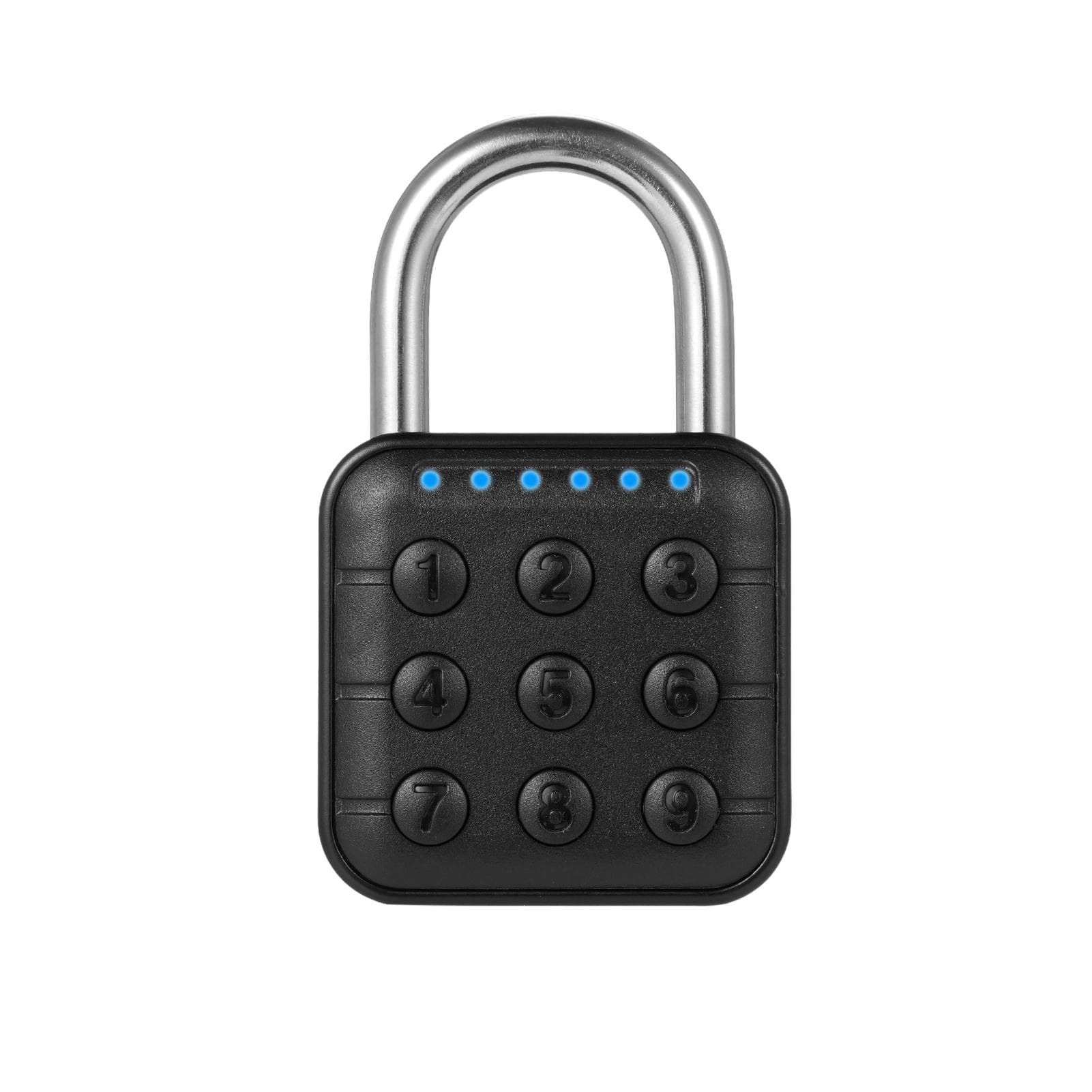 Combination Lock for Locker 6 Digit Waterproof Smart Code Padlock for Outdoor Use Combo Padlock for black