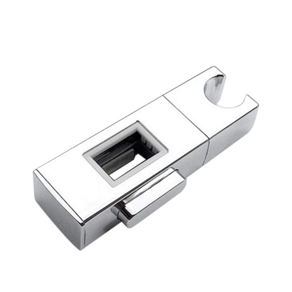 Rotatable Shower Head Holder Square Pipe Riser Rail Bracket Hardware Bath Accessories 30x18mm-C