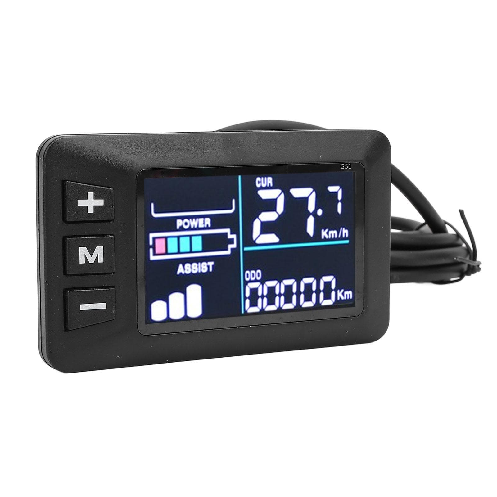 Electric Bike Color LCD Display 6 Pin Heat Resistant Bike Display Meter Control Panel for