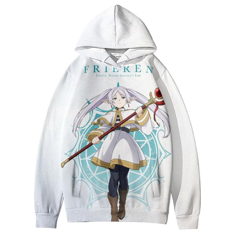 Anime Frieren at the Funeral Men Women Hoodies Autumn Casual Pullover Sweats Hoodie Fashion Cosplay Sweatshirts Hip Hop Sweatshirt Clothes XL