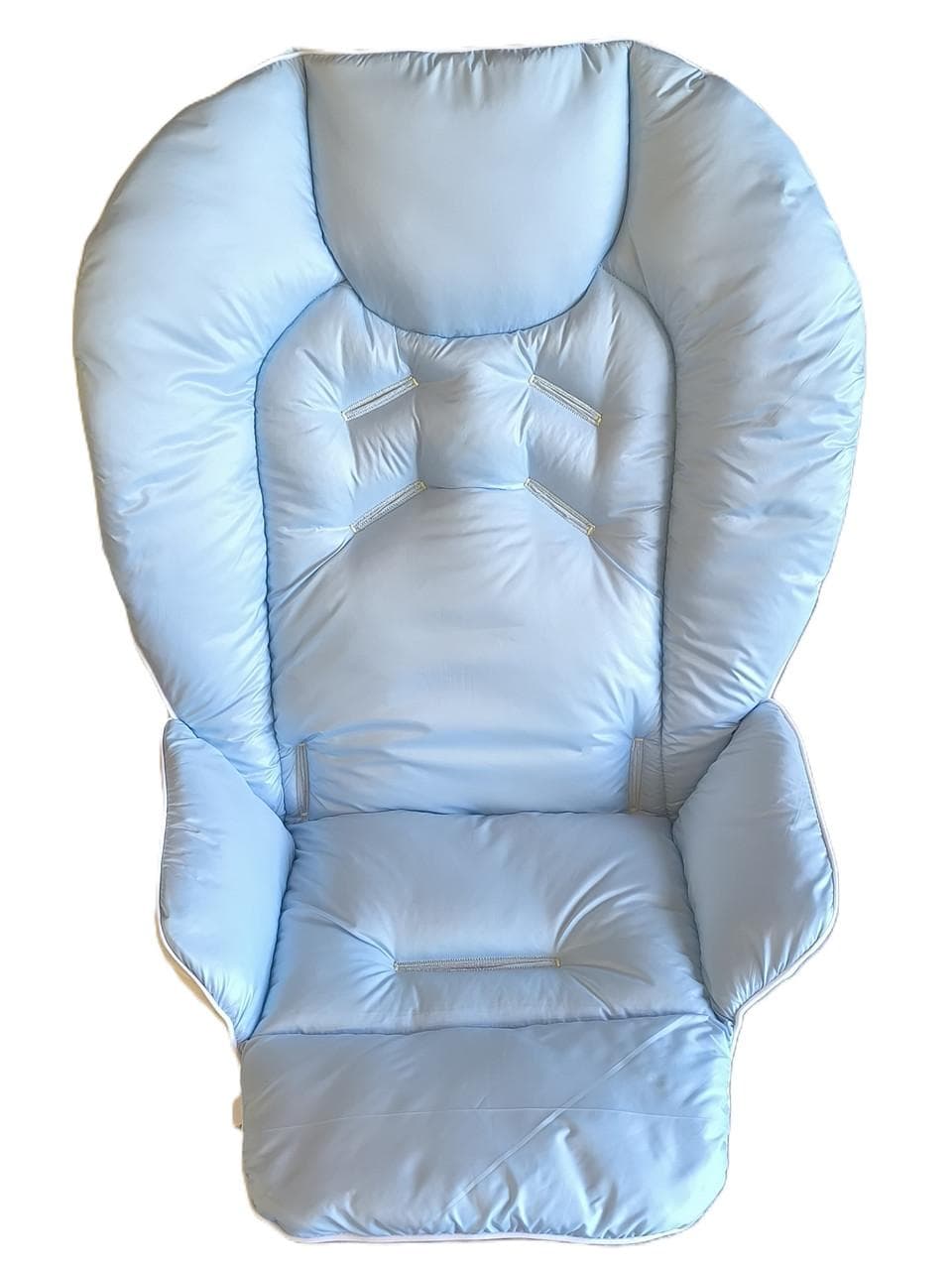 Сhicco Polly highchair waterproof cover, solid color, water-repellent highchair insert deep sky blue