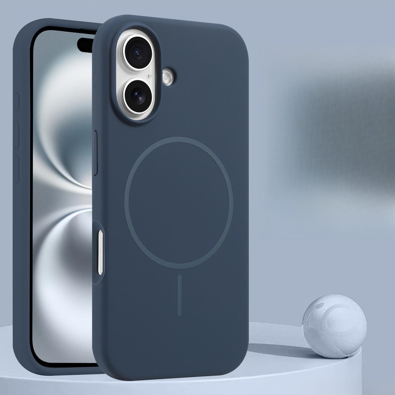 Liquid Silicone Suitable for IPhone16ProMax Mobile Phone Case Magnetically Absorbed Apple 15 Protective Case iPhone11