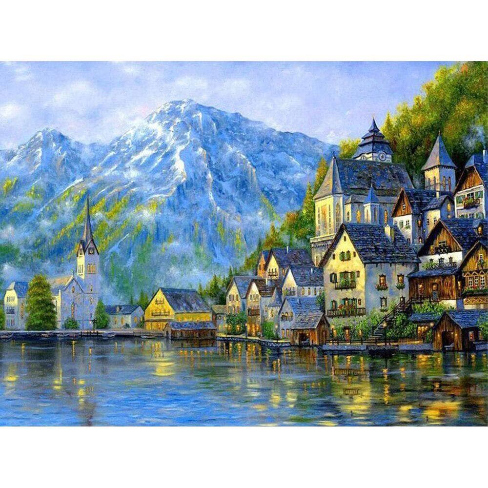 5D DIY Diamond Painting Scenery Picture of Rhinestone Embroidery Landscape Rhinestone 20X30CM